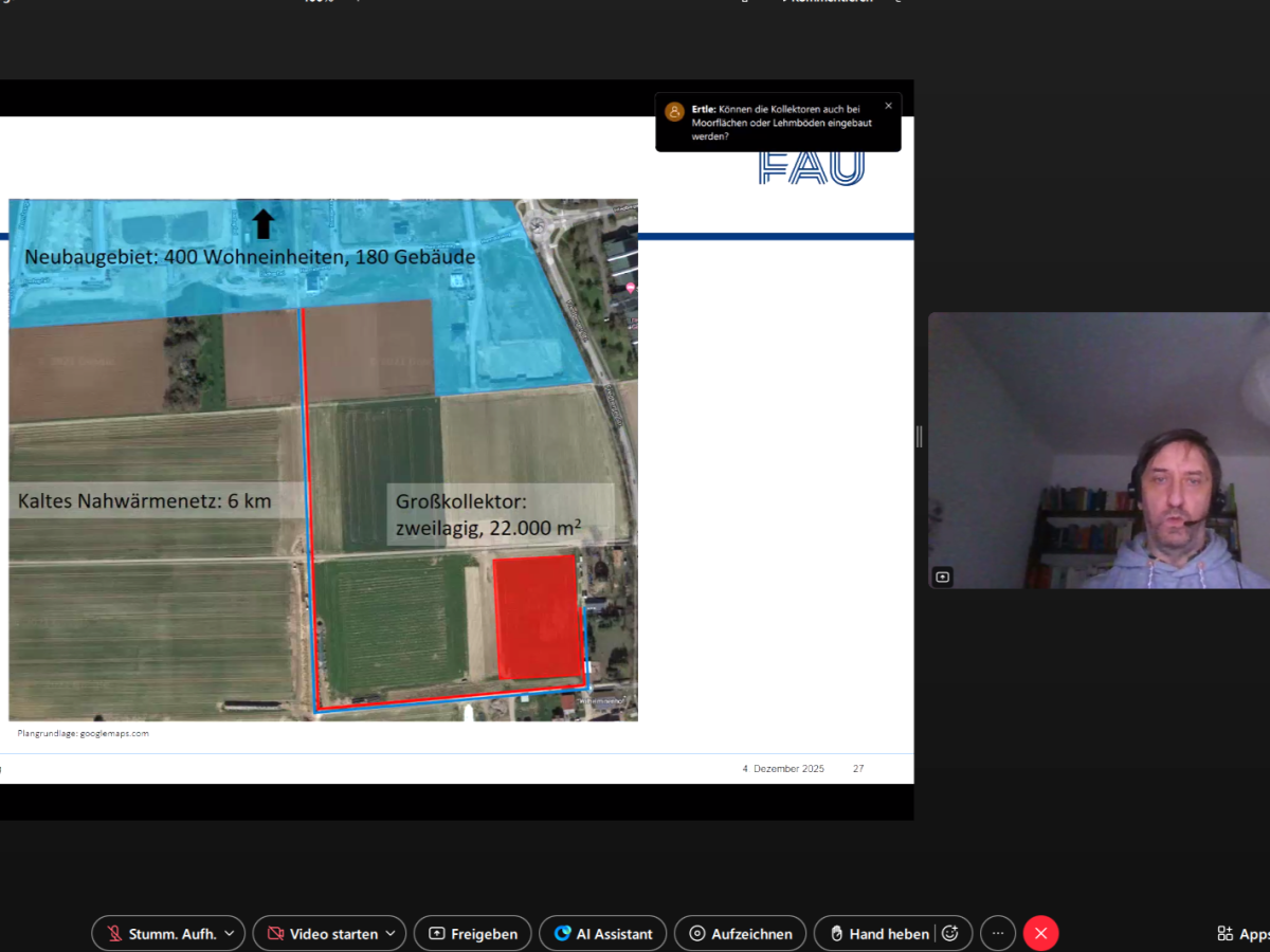 Referent im Online-Seminar zu Erdwärme der SDL Thierhaupten