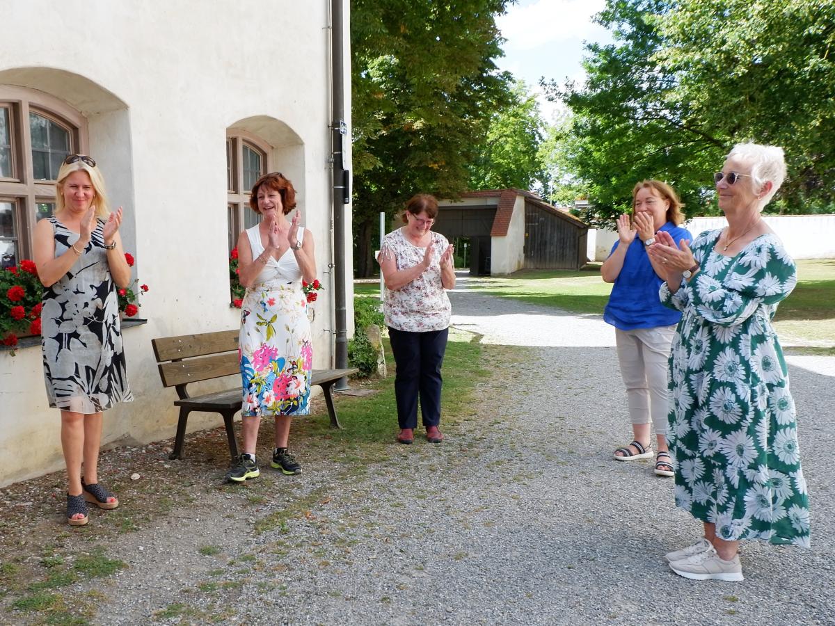 Bürgermeisterinnen im Workshop für Frauen in der Kommunalpolitik im Klosterhof an der SDL Thierhaupten
