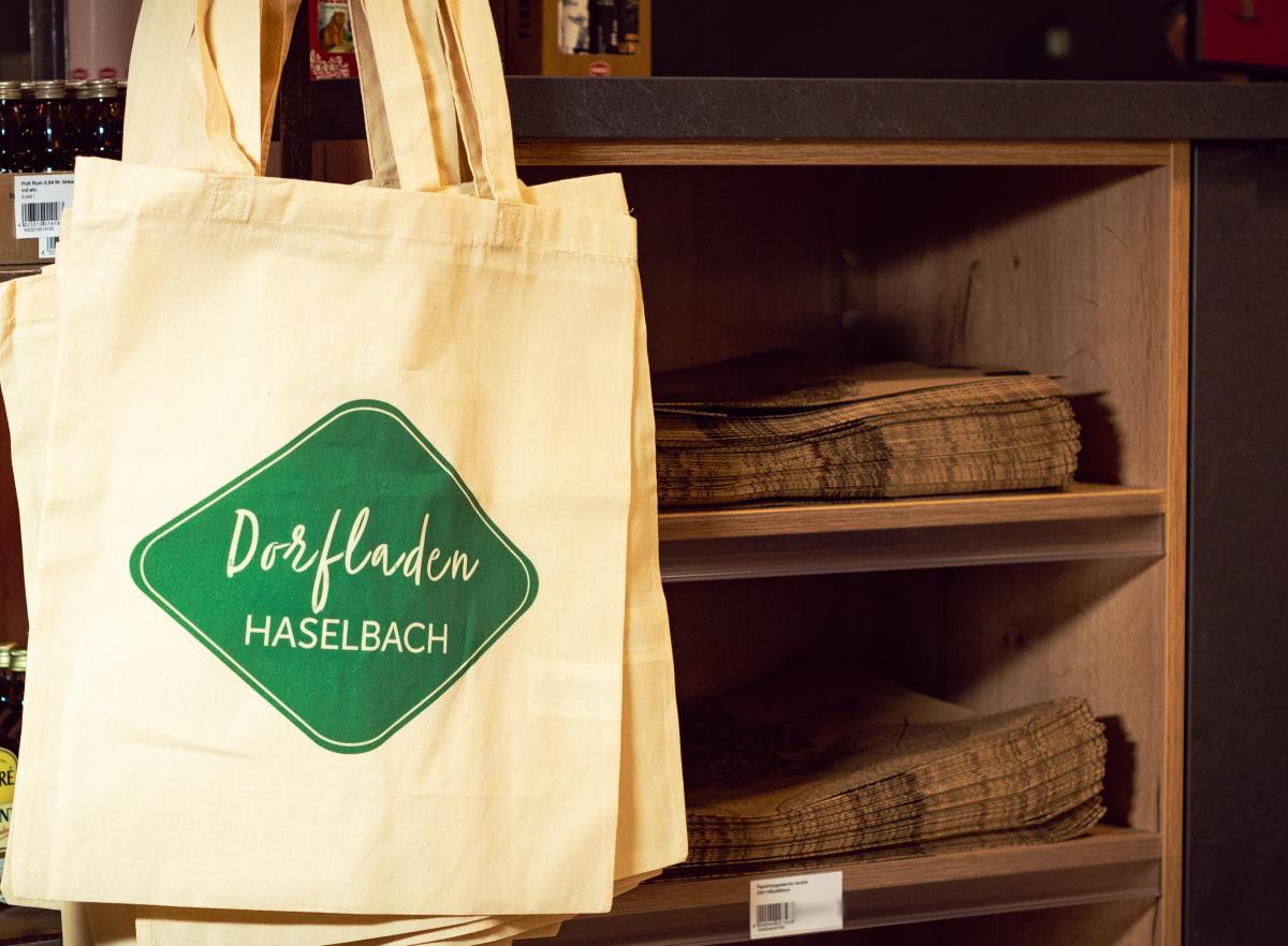 Verpackung im Dorfladen Haselbach